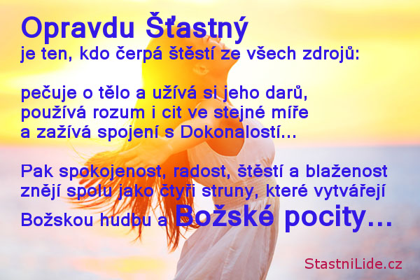 Štěstí, radost, spokojenost, blaženost